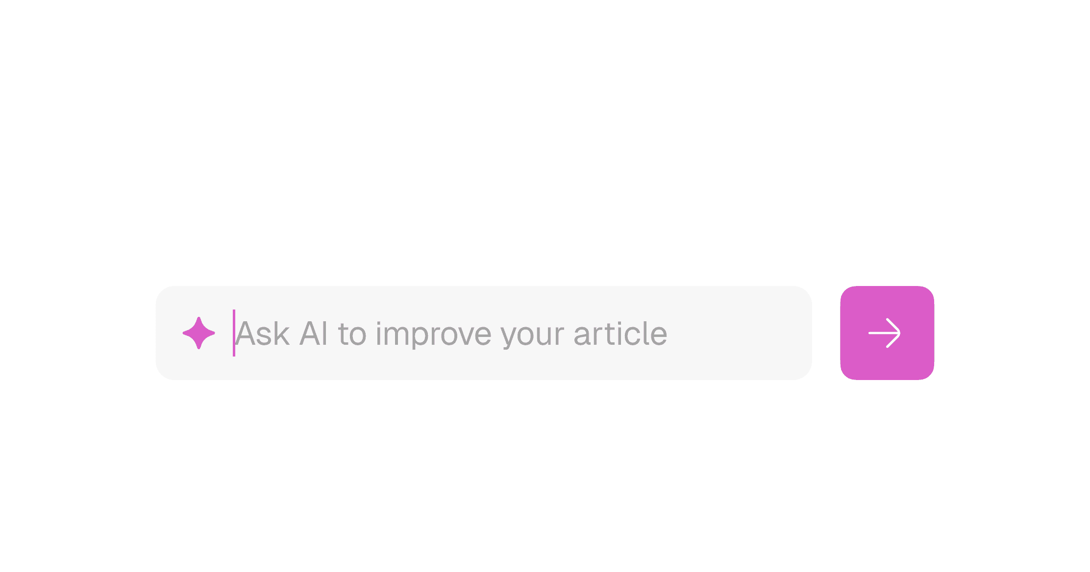 Article co-pilot interface
